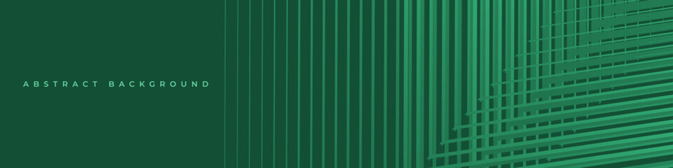 Dark green abstract modern background with geometric lines. Corporate striped concept design for banner, backdrop, wallpaper, cover, presentation background. Vector illustration