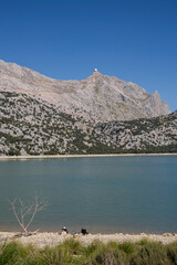 Cúber reservoir, long distance route GR 221, Escorca, Mallorca, Balearic Islands, Spain
