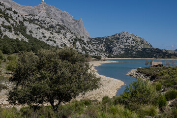 Cúber reservoir shelter, long distance route GR 221, Escorca, Mallorca, Balearic Islands, Spain