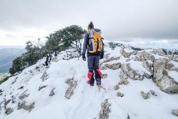 Puig des Coll des Jou, 1052 meters, Orient valley, Mallorca, Balearic Islands, Spain