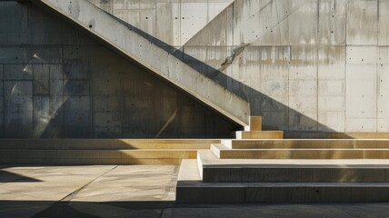 Fototapeta premium digital rendering of a newly designed Brutalist residential complex that's showcasing the demand for Brutalist designs