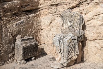 Dugga, Ancient Roman temple, sights of Tunisia, historical buildings