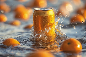 can mockup, beverage mock up with fruits background, soda can mockup, Plain white colour 355ml can, floating beverage can mockup with colorful background with ice cubes	