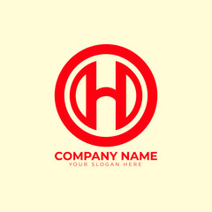 Vector letter h logo design