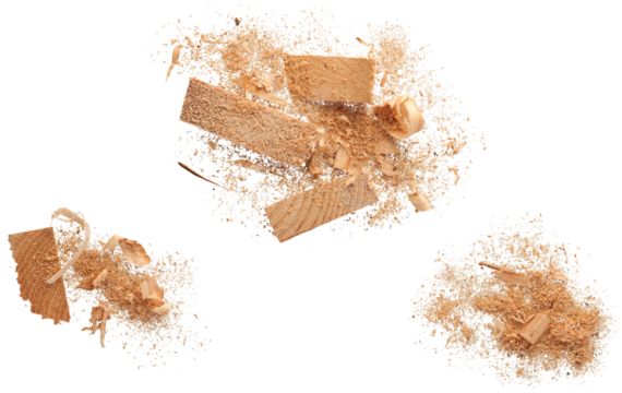 Sawdust and Wood particles Amazing Cutout Precision - Ready to use Premium PNG Cutout Isolated image