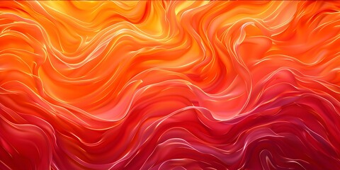 Fototapeta premium Captivating Flames: Red and Orange Waves Seamlessly Blend in Background. Concept Fire Photography, Color Blend, Exciting Portraits, Creative Composition, Fiery Background