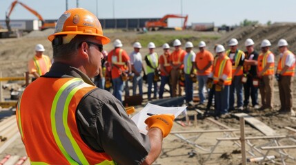 Group of Construction Workers at Site