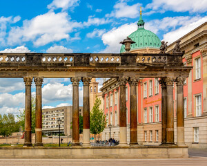 Wrestling colonnade (Ringerkolonnade) in Potsdam center, Germany