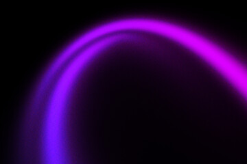 Purple grainy gradient background.
Dynamic abstract glowing shape line on black backdrop. Design for banners, posters and headers.