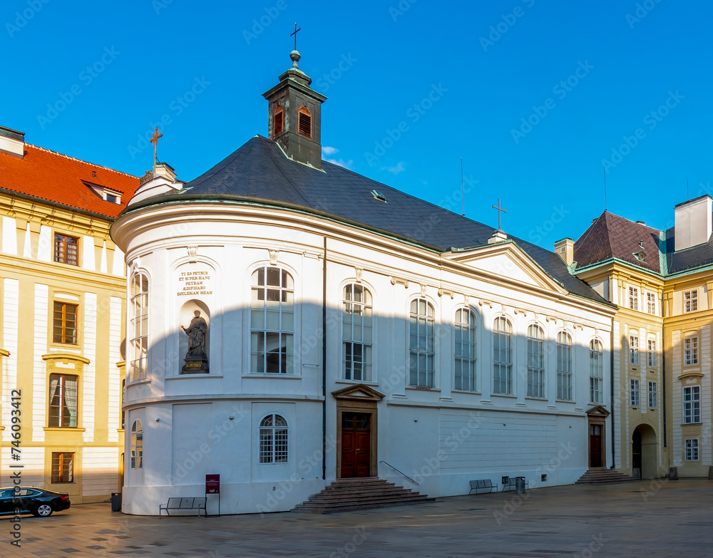 Canvas Prints chapel of holy cross in prague castle, czech republic