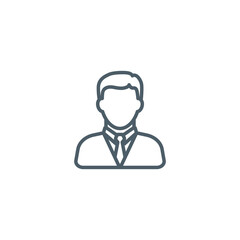 Avatar businessman icon