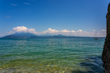 View of Lake Garda in Italy.
