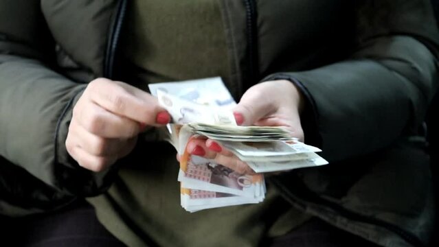 economy and finance with sterling banknotes