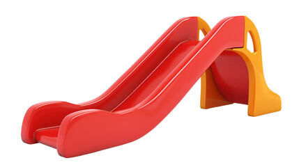 Outdoor slide children playground. isolated on transparent background