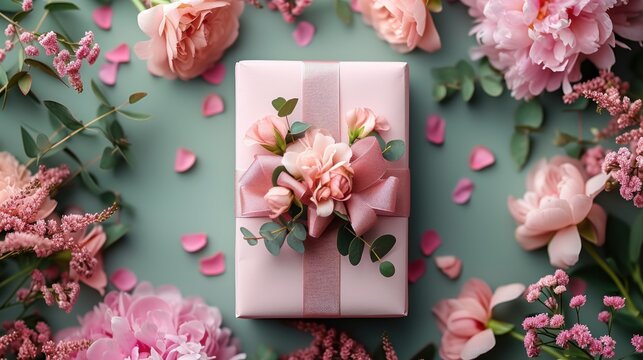 Romantic background. Beautiful flowers on a delicate background. Wedding invitation. Valentine's Day. Birthday. International Women's Day, Mother's Day concept.