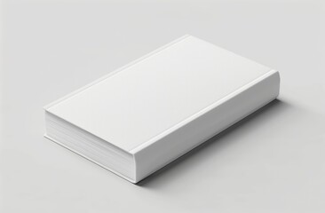 Blank white book mockup. The cover of a book is white on a white background empty book.
Generated by artificial intelligence. 