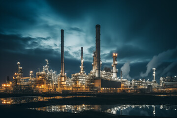 Oil and gas refinery plant