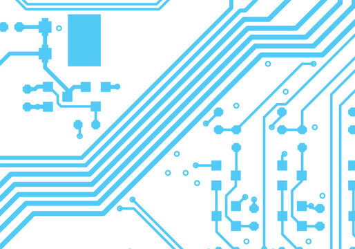 Abstract high tech background with a circuit board texture. Vector technological Illustration.