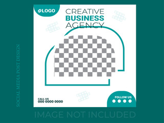 Set of Modern Business banner for social media post. 