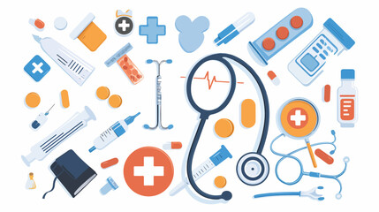 Medical design over white background vector illustration
