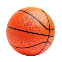 Close-Up View of a Textured Orange Basketball