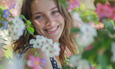 Fototapeta premium Women’s Day in Nature’s Embrace, Generative AI