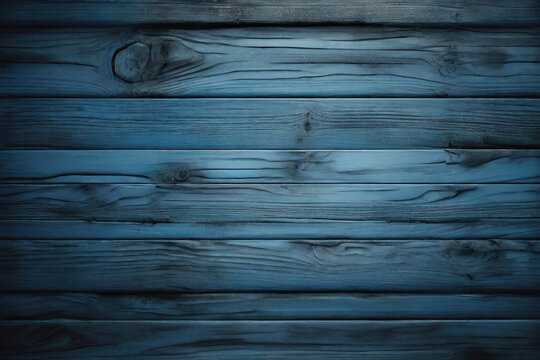 blue and black and dark and dirty wood wall wooden plank board texture background with grains