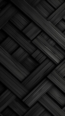 Black Abstract Phone Wallpaper: Neat Symmetrical Pattern with Parallelogram Tiles and Lower Right Third Lighting