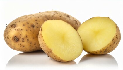 Potato on a white background