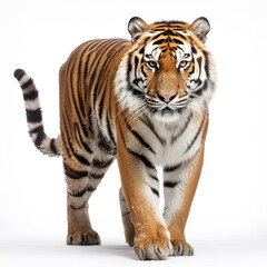 photo tiger on a white background сreated with Generative Ai