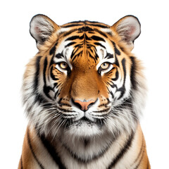 photo tiger on a white background сreated with Generative Ai