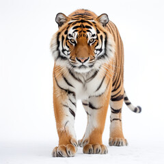 Obraz premium photo tiger on a white background сreated with Generative Ai