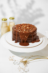 Torta de chocolate con pecanas