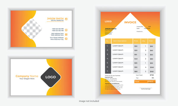 Brand Identity Mock-Up of stationery set with red black and yellow abstract geometric design. Business office stationary mockup template of File folder, Envelope, Leterhead, ID card, Business card etc