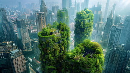 Urban Jungle: A Verdant Cityscape of Tomorrow