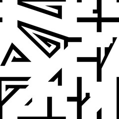 Seamless pattern. Figures ornament. Folk wallpaper. Curves, shapes backdrop. Embroidery background. Tribal motif. Ethnic mosaic. Digital paper, textile print, web design, abstract. Vector artwork.