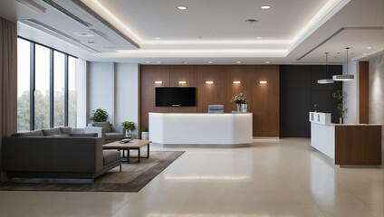 reception of an empty clinic