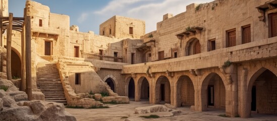 Naklejka premium Ancient architecture fort building