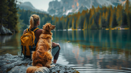 Embark on unforgettable adventures with pet-friendly travel experiences that cater to both you and your furry companions, ensuring memorable journeys filled with joy, companionship, and cherished - obrazy, fototapety, plakaty
