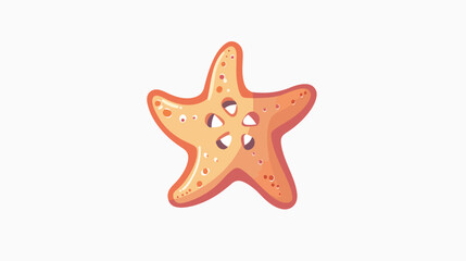 Summer concept represented by sea star icon. isolate