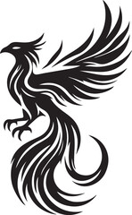 Obraz premium Phoenix Silhouettes Phoenix EPS Vector Phoenix Clipart 