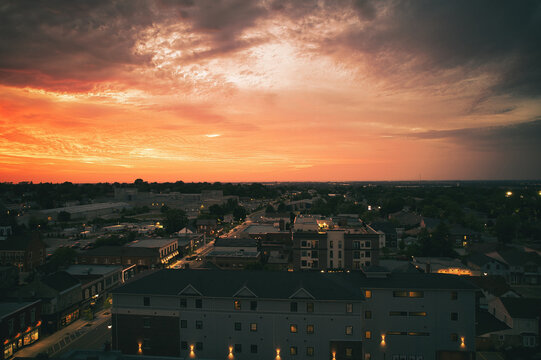 view of the city, downtown Thorold Ontario