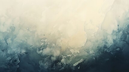 Earth Tone Watercolor Abstract Composition Wide-Angle Shot