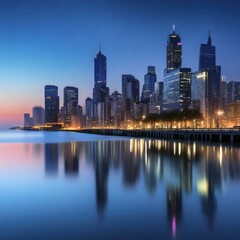 Obraz premium CityScape At sunset 