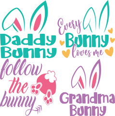 Happy Easter Bundle design, Christian Easter bunny Bundle, Retro Easter Cut Files Cricut, Good for Happy Easter tshirt design