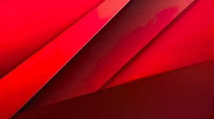 wallpaper; minimalistic background design; reflecting diagonals and futuristic triangular shapes of red color