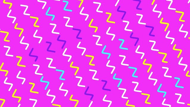 Minimal Modern Zig Zag Loop Background