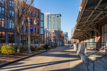 Downtown Tacoma Washington street view.