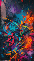 abstract colorful background with splashes