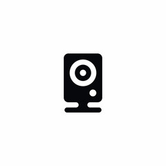 Webcam Old Style Vector Icon Sign Symbol